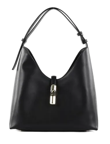 Furla Goccia Schultertasche aus Leder 30 cm, schwarz von Furla