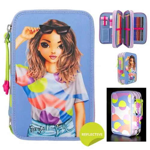 Produktbild Depesche 3-Fach Federtasche TOPModel FLASH lila