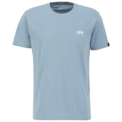 Alpha Industries Basic T Small Logo T-Shirt für Herren Greyblue