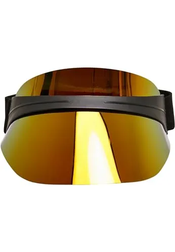 Urban Classics Unisex Cool Plastic Visor one Size Black/OrangeRed