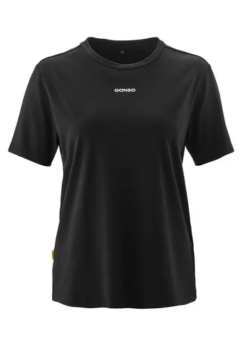 Gonso Women's Off-Bike T-Shirt Gr 46 Schwarz - Bequemes T-Shirt für Rad und Alltag in Schwarz, Größe 46; herausragender Stretchkomfort für optimale Bewegungsfreiheit; ideal für Freizeitaktivitäten.