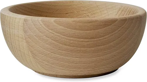 Creative Deco Snackschale Holzschüssel Holzschale, Unlackiertes Holz Dekoschale, Ø12, (1-tlg)