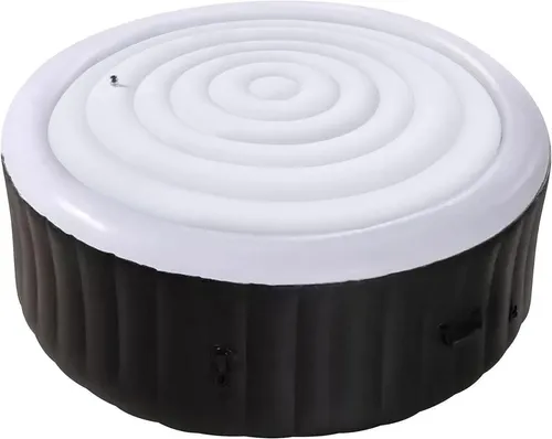 165cm Aufblasbare Thermoabdeckung für Whirlpools - Poolzubehör: Hochwertige PVC-Thermoabdeckung für runde Whirlpools, die Wärmeverlust minimiert und Wasserverdunstung reduziert. Einfach zu reinigen und zu lagern für ein problemloses Nutzungserlebnis.