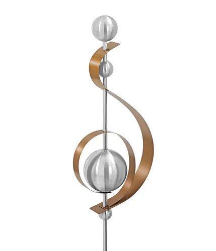 Dehner Deko Skulptur Klefo, Edelstahl, Silber/Kupfer von DEHN