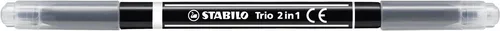 Filzstift und Fineliner in einem in schwarz von STABILO