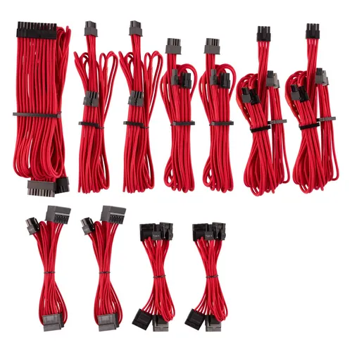 Corsair Premium Sleeved Netzteil Pro-Kabel-Set Typ4 Rot von Corsair