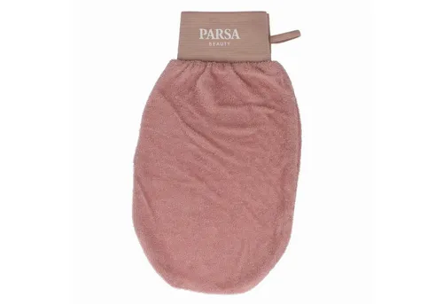 PARSA Beauty Schmink-Set Wellness Peelinghandschuh Terracotta, sanftes Peeling in Spa-Optik
