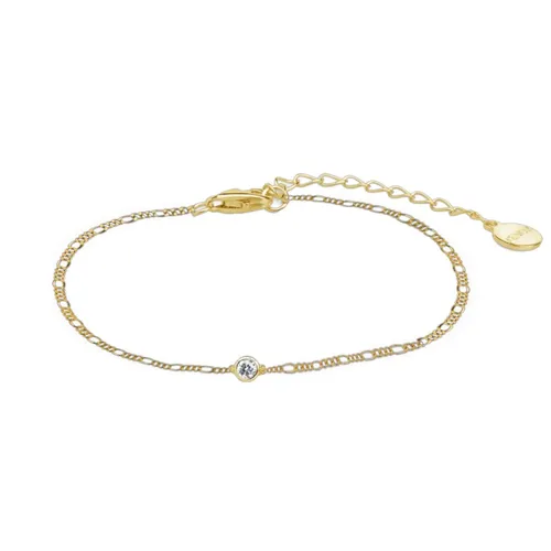 Xenox Damenarmband Zarge Zirkonia Silber 18k Vergoldet XS10085G - Elegantes Damenarmband aus 925 Sterlingsilber, vergoldet, mit funkelndem Zirkonia. Perfekt für jeden Anlass und ein stilvolles Accessoire für Ihr Outfit.