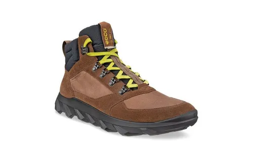 ECCO Herren Mx - Komfortable Sneakers in Cocoa Brown, Größe 47 EU - Trendige Sneakers aus hochwertigem Veloursleder und Textil mit wasserdichter Membran für trockene Füße. Die anatomische Form und die D-Ringe sorgen für optimalen Tragekomfort und einen coolen Look.