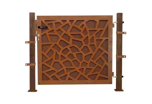 ESTEXO Gartentor Gartentür Zauntür 120cm Rost Hoftor Hoftür Gartenpforte Zauntor Desi