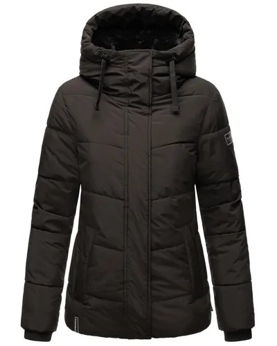 Navahoo Damen Winterjacke Sag ja XIV Black Gr. S - Funktionsjacke mit abnehmbarem Kunstfellkragen, wasserabweisendem Material und hohem Tragekomfort - ideal für kalte Tage.