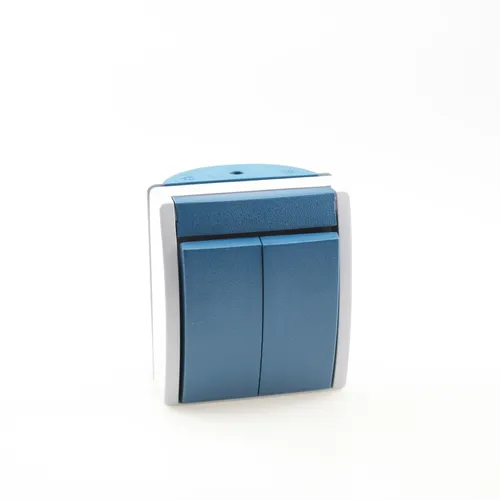 Busch-Jäger Typ 2601/5W-53 Serienschalter AP ocean IP44 in grau von Busch-Jäger