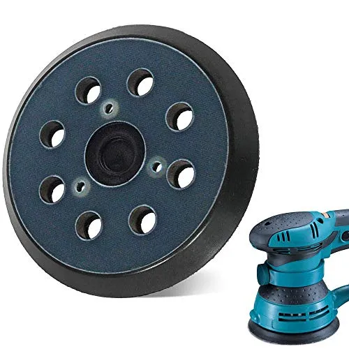 Produktbild ZDNT 8 Loch Makita bo5041 Schleifteller 125mm Schleifpad Ersatzpad für MAKITA BO5031,M9204,BO5021,BO5041,Exzenterschleifer