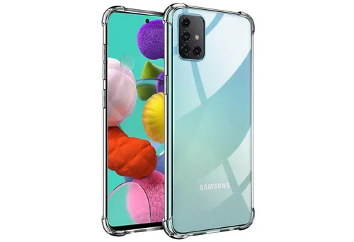 CoolGadget Handyhülle Anti Shock Rugged Case für Samsung Galaxy A51 6,5 Zoll, Slim Cover Kantenschutz Schutzhülle für Samsung A51 Hülle Transparent