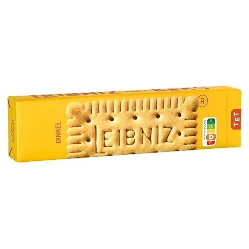 LEIBNIZ Dinkelkeks, 190 g, knusprige Kekse mit 100 % Dinkelmehl gebacken, nur echt mit 52 Zähnen (1 x 190 g)