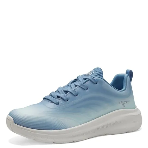 Tamaris COMFORT Damen Sneaker flach Sportlich Vegan, Blau (Denim), 37 EU - Sandalen mit HALLUX-FREUNDLICHEM Design, optimaler Comfort Fit für perfekten Sitz und 100% veganen Materialien für stilvollen Komfort im Alltag.