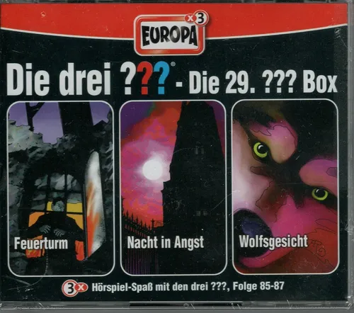 CD - Die drei ??? Fragezeichen - Die 29. Box - 3 Hörspiele 85 + 86 + 87 - Neu