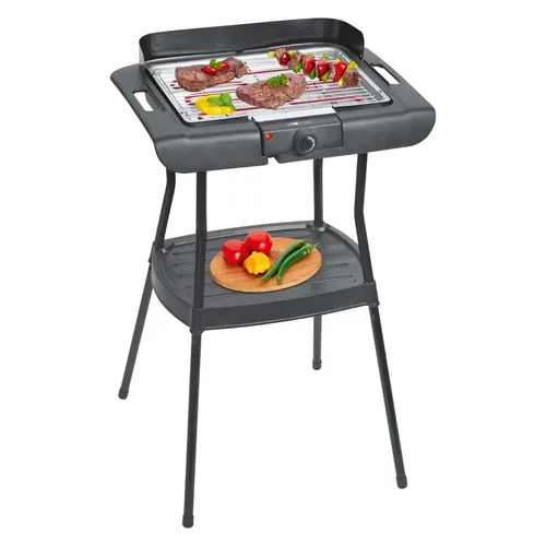 Clatronic BQS3508 Elektro Standgrill mit Windschutz