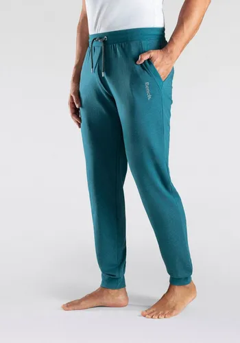 Sweathose BENCH Herren Lounge-Wear - Herren-Stoffhosen aus 60% Baumwolle, 40% Polyester. Diese entspannte, petrol-melierte Jogginghose bietet höchsten Komfort und eine stylische Passform.