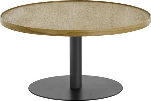 MCA furniture Couchtisch Monteverde, rund, Ø60/Ø80, Eiche / schwarz