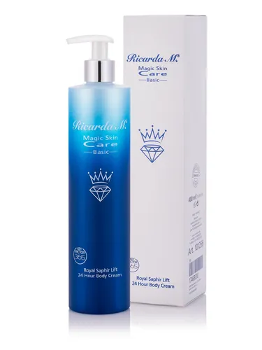 Ricarda M. MSC Royal Saphir Lift 24 Hour Body Cream 400ml - Bodycreme mit Anti-Aging-Formel, verjüngt und pflegt intensiv für geschmeidige, elastische Haut und spendet langanhaltende Feuchtigkeit.