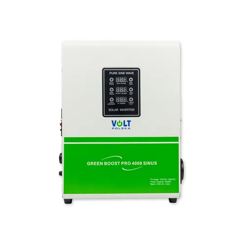 Volt Polska GREEN BOOST PRO 4000 SINUS Solarwechselrichter - Hochleistungs-Solarwechselrichter für effiziente Energieumwandlung (110-500VDC), ideal für nachhaltige Energieversorgung.