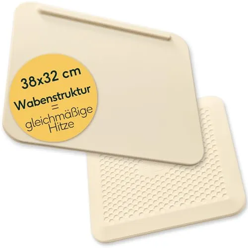 SILBERTHAL Pizzastein 38 x 32 cm für Backofen & Grill von SILBERTHAL