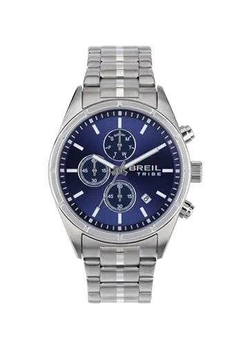Beil Men's Watch Captain EW0694 - Stilvolle Quarz-Armbanduhr mit schwarzem Zifferblatt - Armbanduhren für Herren, elegante Quarzbewegung und strapazierfähiges Silberstahlarmband für jeden Anlass.