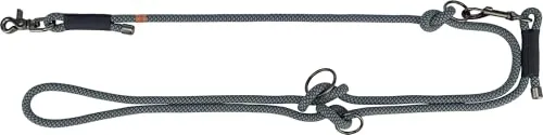 TRIXIE V-Leine Soft Rope, M-L, 2 m - Verstellbare Hundeleine für große Hunde - Klassische Hundeleinen, 3-fach längenverstellbar und aus robustem Polyester für optimale Langlebigkeit - perfekt für kräftige Rassen wie Schäferhund oder Labrador.