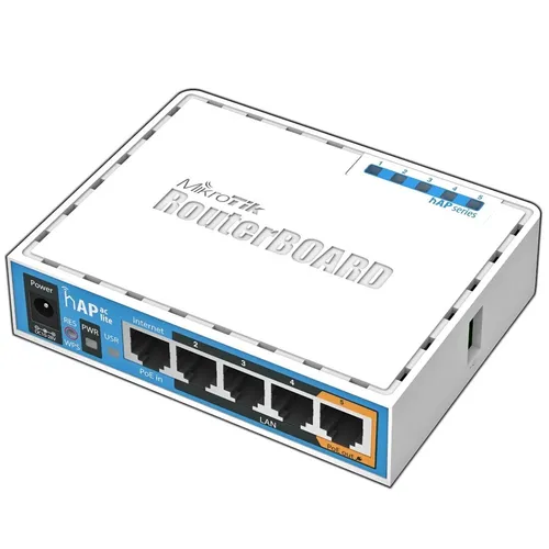 RouterBOARD hAP ac lite RB952UI-5AC2ND - Router, vielseitiger Accesspoint mit dualem Band (2.4 GHz & 5 GHz) für schnelles WLAN und 100Mb LAN, ideal für Zuhause oder kleine Büros.