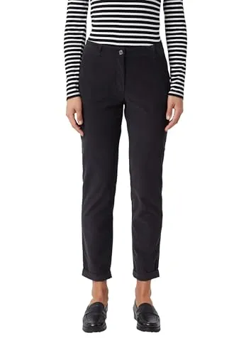 Comma Leichte Cord-Chino mit Umschlag am Saum