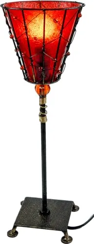 GURU SHOP Tischleuchte Kokopelli in rot von Guru-Shop