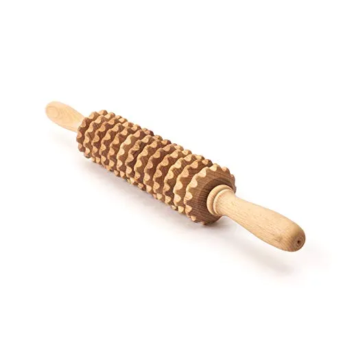 Ribnican Accessories Massageroller gegen Cellulite, Holz, 39,9 cm