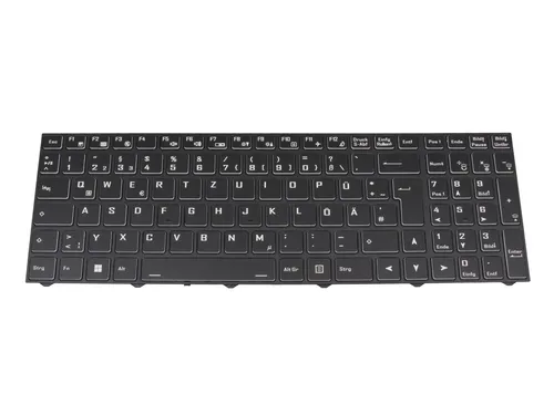 Clevo 6-80-N1510-07B-1 Original Tastatur DE (deutsch) schwarz/weiß/schwarz matt