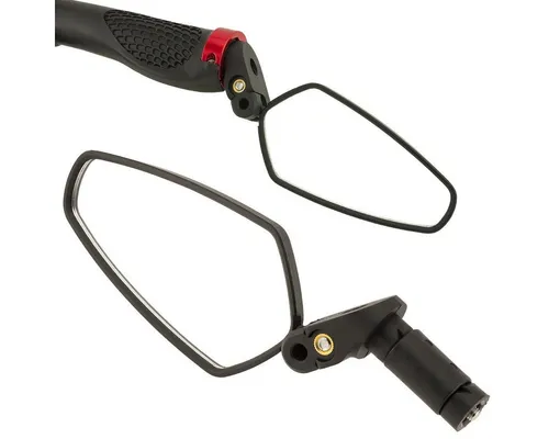 MidGard Fahrradspiegel Fahrradrückspiegel, Einschraubspiegel für Fahrrad-Lenkerenden 1 Stück (1-St)