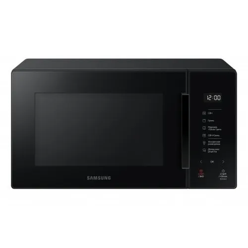 Samsung MG23T5018AK/ET Freistehende Mikrowelle + Grill - Mikrowelle mit 800 W + 1100 W, 23 l Kapazität, elegantes Glass Design. Genießen Sie perfekte hausgemachte Desserts und automatisches Kochen für optimale Ergebnisse!