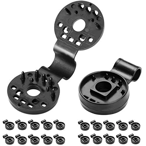 DETEX® 20x Befestigungsclips Sichtschutz Schattiernetze Schattiergewebe Zaunblende Windschutz Halter Halteklammern