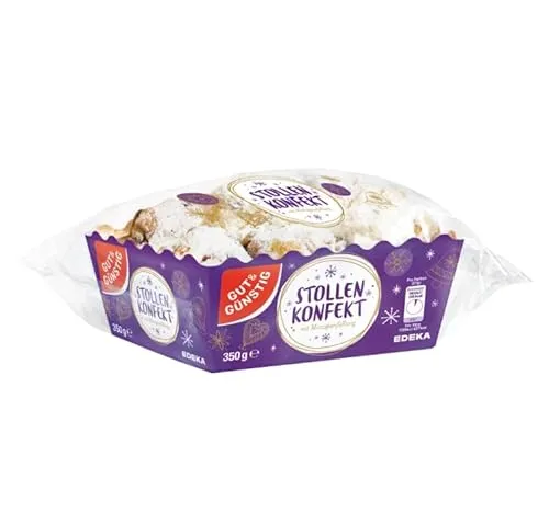 Gut&Günstig Stollenkonfekt mit 20 % Marzipanfüllung