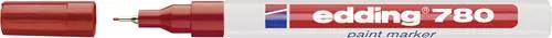 edding 780 Lackmarker - rot in rot von edding