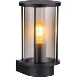 Smart Home Außenwandleuchte Edelstahl schwarz