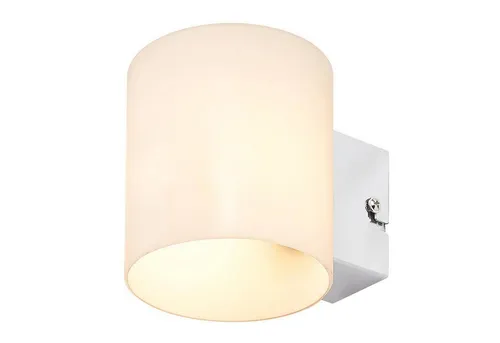 Lindby Wandleuchte Gerrit, Glas Weiß IP20, 1 x 5 W LED