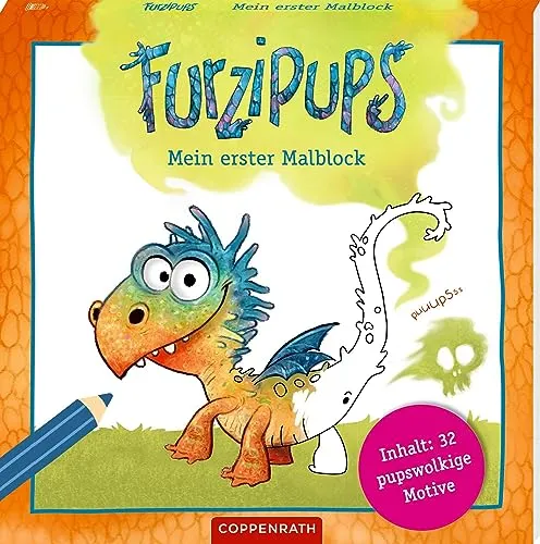 Mein erster Malblock: 32 pupswolkige Motive (Furzipups)