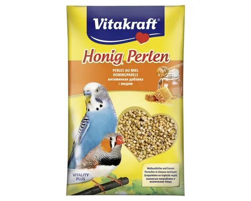 Vitakraft Honig Perlen für Wellensittiche & Exoten 20 g von Vitakraft