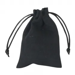 Bartl Samtsäckchen schwarz - klein - ca. 100 x 75 mm - lang - schwarz 244830