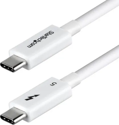 StarTech.com Thunderbolt 5 Kabel - Hohe Geschwindigkeit & Zuverlässigkeit - Zertifiziertes Thunderbolt 5 Kabel für blitzschnelle Datenübertragungen mit hervorragender Qualität und Langlebigkeit. Ideal für professionelle Anwendungen.