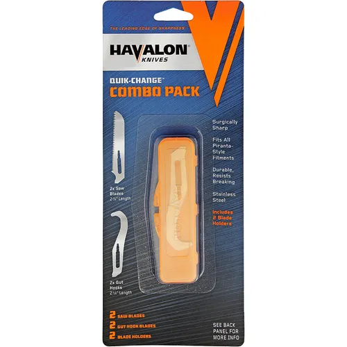 Havalon Ersatzklingen - Darmhaken und Sägeblatt - für alle Piranta Modelle