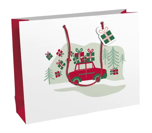 CLAIREFONTAINE Einkaufsbeutel Clairefontaine Eurowrap Clairefontaine X-30876-6C – Ho Ho Ho