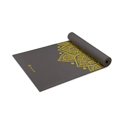 GAIAM YOGAMATTE CITRON SUNDIAL 6MM PREMIUM - Die GAIAM Citron Sundial Yogamatte vereint Stil mit Funktionalität. Ihr rutschfester, stabiler Untergrund unterstützt Sie bei jeder Übung. Ideal für Yogis, die Wert auf Komfort und Sicherheit legen.
