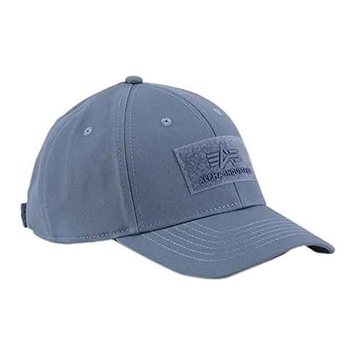 Alpha Industries Herren VLC Cap - Greyblue Baseballkappe - Stylische Unisex Baseballkappe mit verstellbarem Design und auffälligem Logo Patch, ideal für jeden Look und Anlass.
