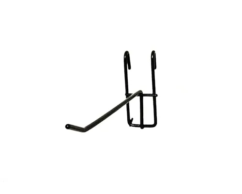 Yudu Haken Hängekorb für Wandgitter Wanddekor Gitter Ladenbaugitter Gitterwand schwarz (10xHaken Länge 9cm)